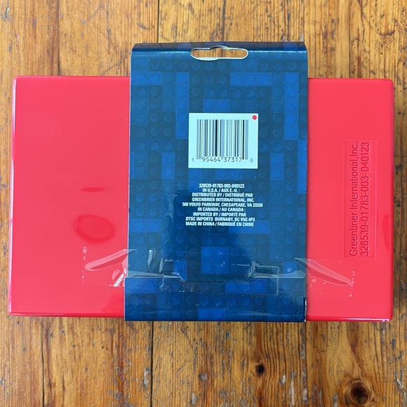 NWT MAKE-IT BLOCKS - Blocks Storage Case - BLUE Lid and RED Container Bottom - Picture 3 of 7